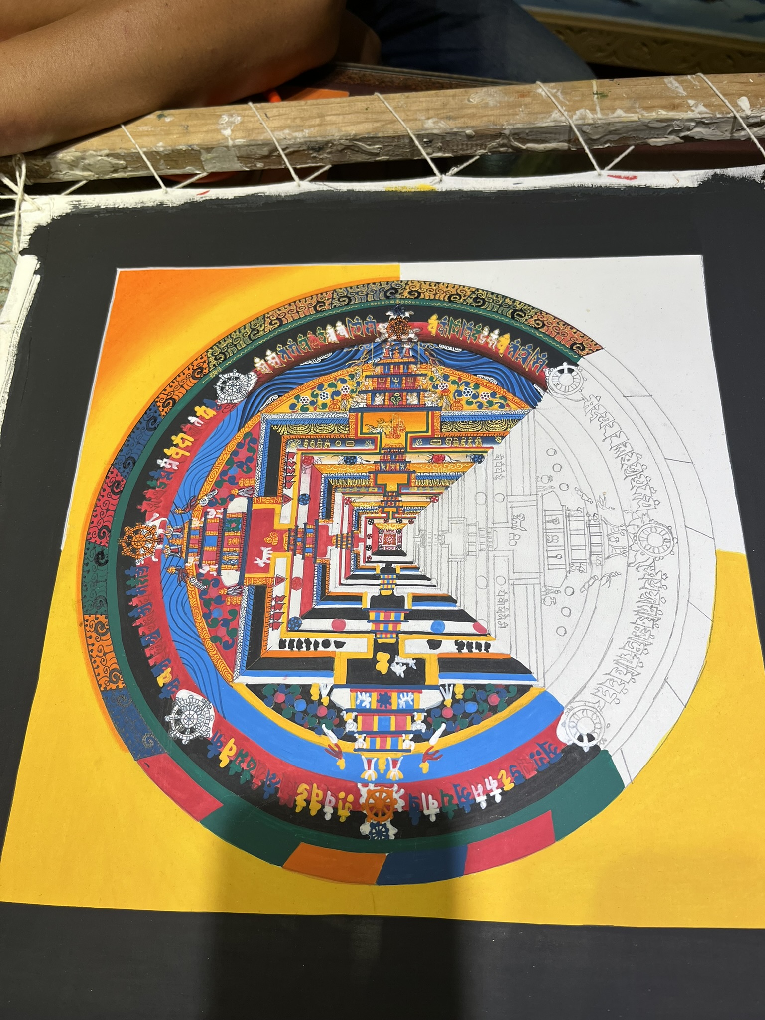 Painting a Mandala in Kathmandu – Colette's Grand Detour