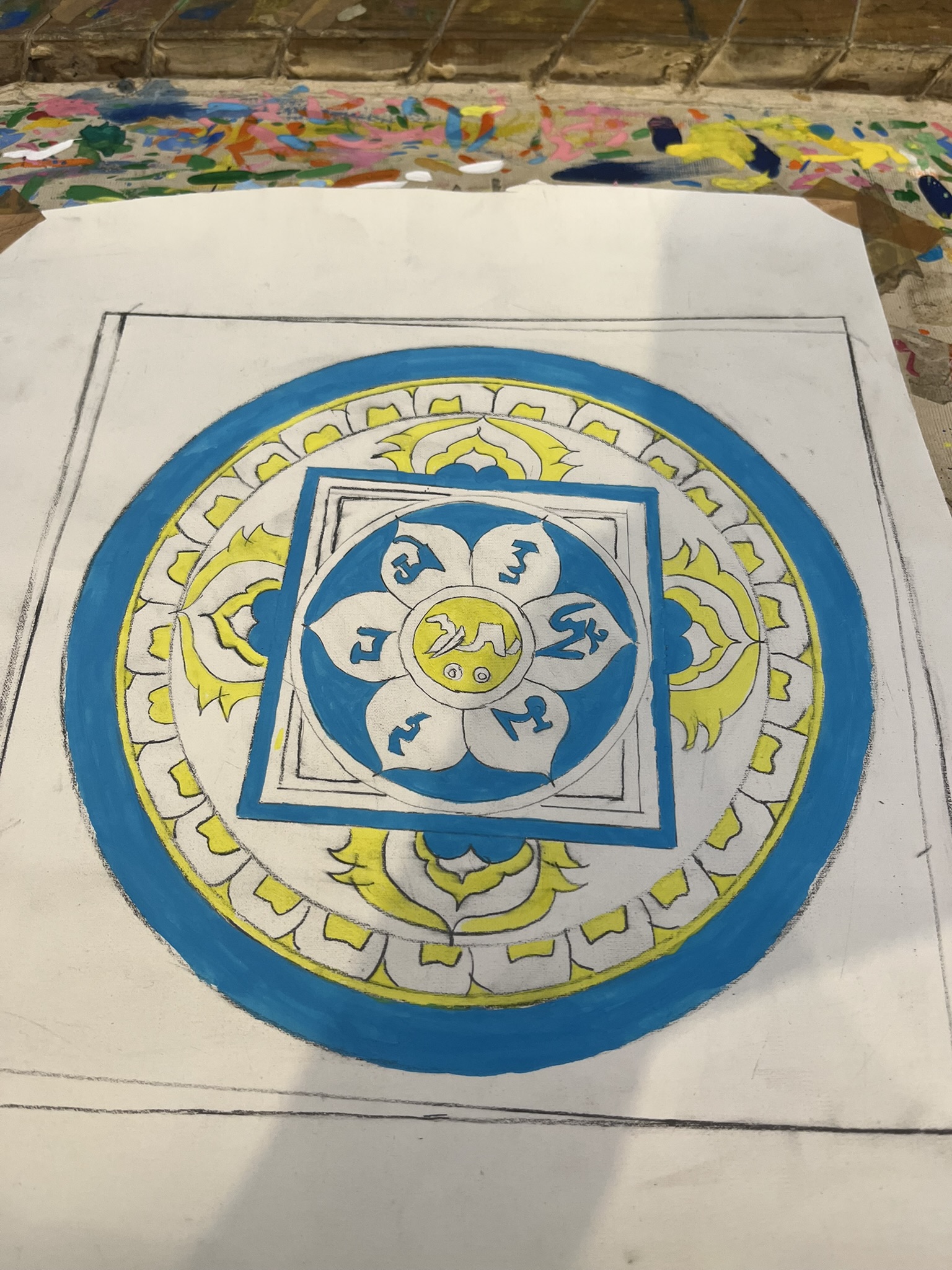 Painting a Mandala in Kathmandu – Colette's Grand Detour
