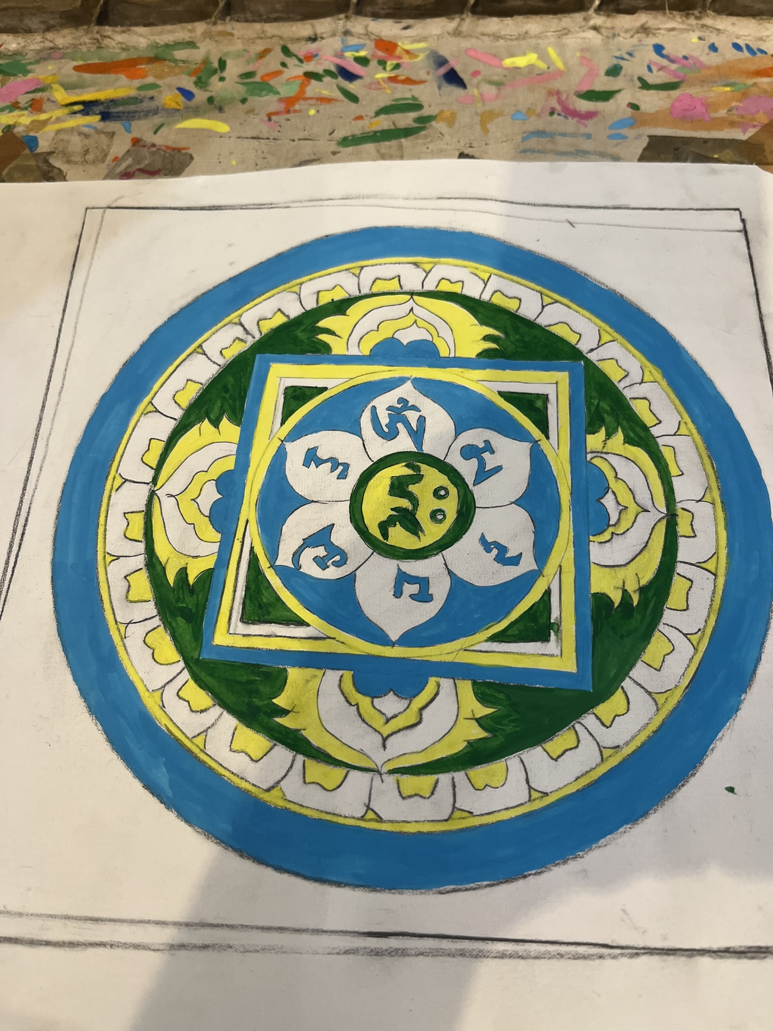 Painting a Mandala in Kathmandu – Colette's Grand Detour